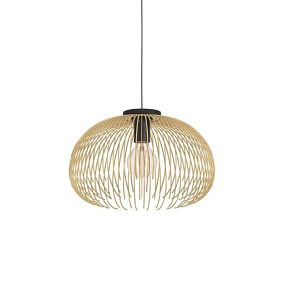 Eglo 206197A Venezuela 15" Wide Pendant - Black / Matte Gold