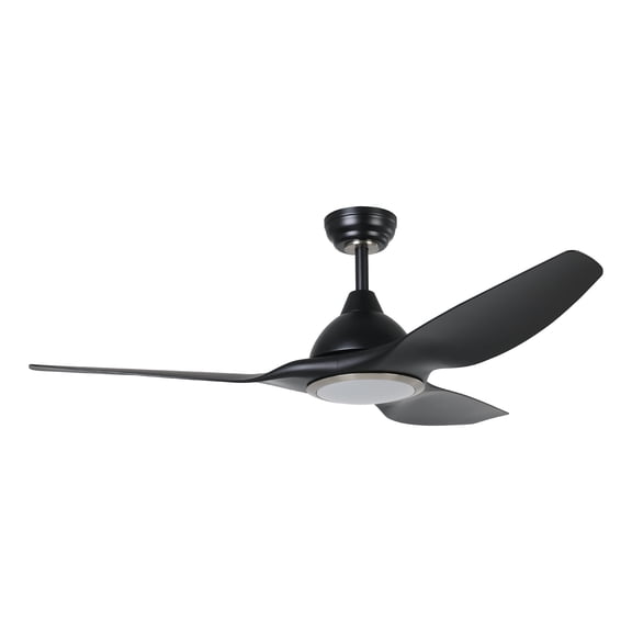 Eglo 235050-5223A Naples 52" 3 Blade Indoor Led Ceiling Fan - Black