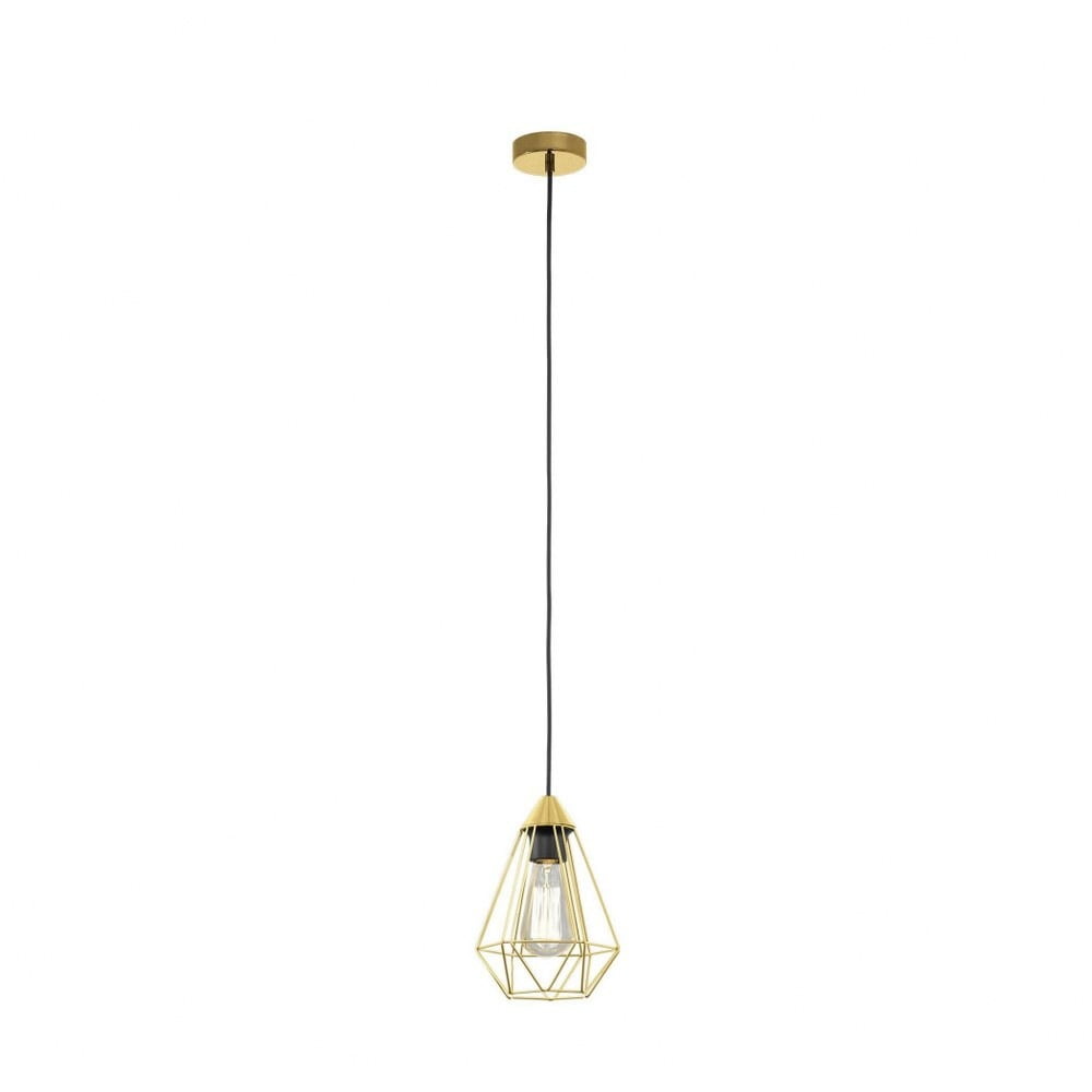 Tarbes 9.25" Transitional Mini LED Pendant in Brushed Brass