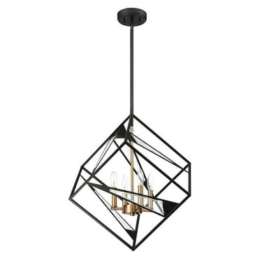 Eglo Lighting - Corrietes - 4 Light Pendant - Matte Black - 23 Inches - Eglo