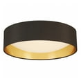 thumbnail image 1 of Eglo Lighting Orme 16 Inch Flush Mount Ceiling Light Fixture, Black & Gold, 1 of 5