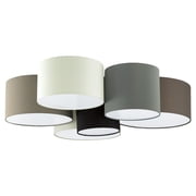 Eglo Lighting - Pastore - 6-Light Ceiling Light - White - Black - Taupe - Grey