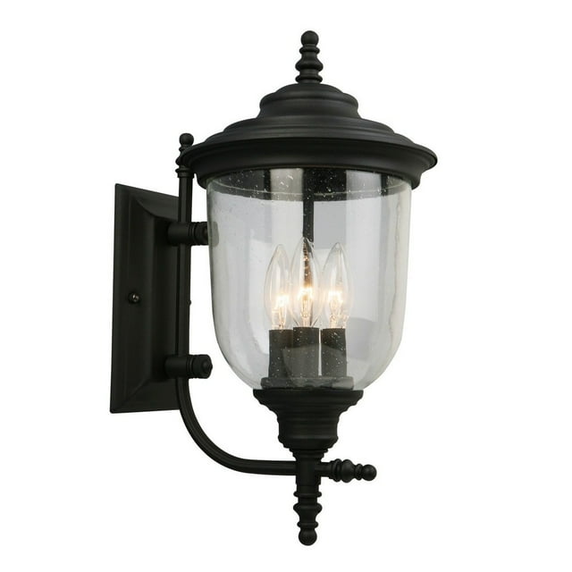 Eglo Lighting - Pinedale - Three Light Wall Sconce-Matte Black Finish