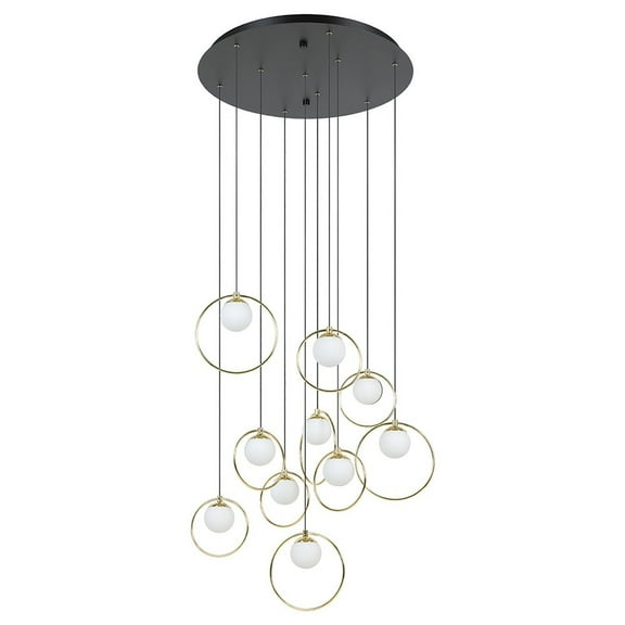 Eglo Lighting - Portocolom - 300W 10 LED Round Cascade Pendant-93.07 Inches Tall