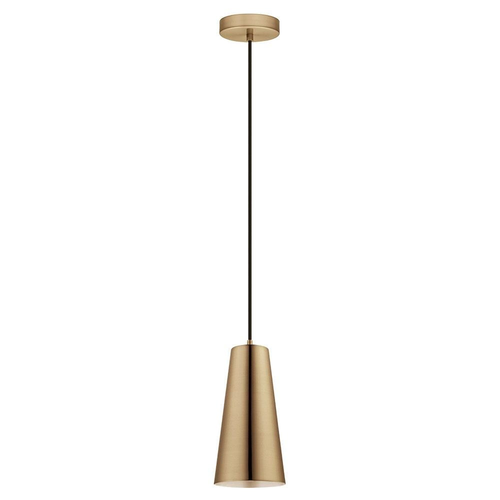 Pratella 10.6" Gold Steel Mini Pendant Light