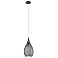 thumbnail image 1 of Eglo Razoni 7.50 in. W x 59 in. H 1-Light White Pendant Light with Opal Satin Glass Shade, 1 of 9