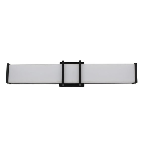 Eglo Lighting - Tomero - 1-Light LED Vanity Light - Matte Black Finish - Acrylic