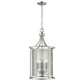 thumbnail image 1 of 202806A-Eglo Lighting-Verona - Three Light Pendant-Brushed Nickel Finish    -Traditional Installation, 1 of 6