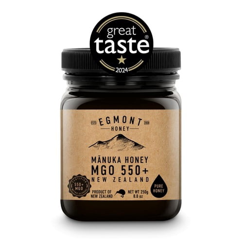Egmont Honey 550 MGO Manuka Honey 250g, British Import (Pack of 2)