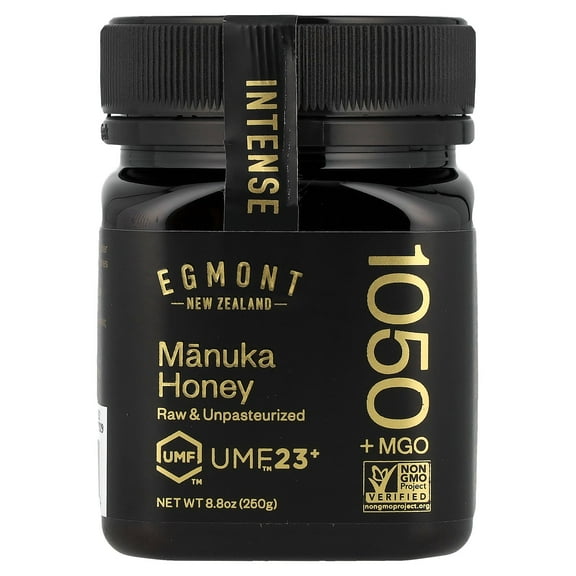 Egmont Honey Manuka Honey, Raw & Unpasteurized, UMF 23+, 1,050 MGO+, 8.8 oz (250 g)