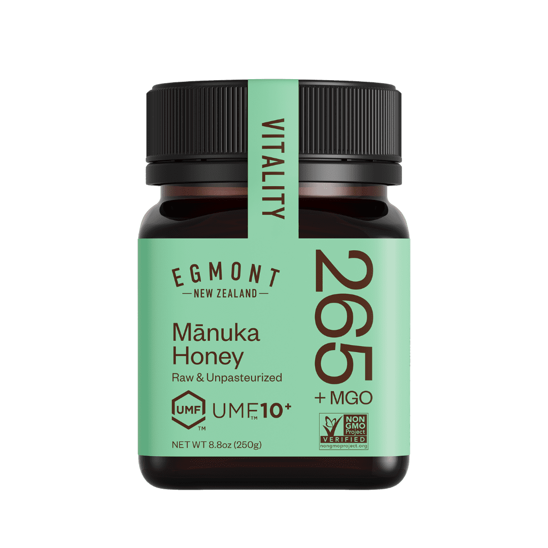 Egmont Raw Manuka Honey UMF 10+ MGO 265 + - 100% Pure New Zealand Manuka Honey - Non-GMO - Certified UMF & MGO  - 8.8oz (250 gram)