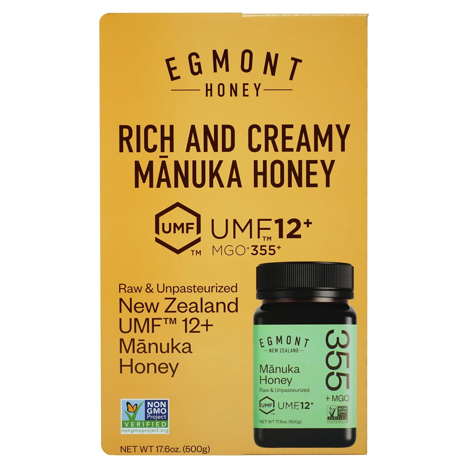 Egmont Honey Rich and Creamy Manuka Honey, UMF 12+, 17.6 Ounce