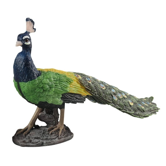 Egmy Toys,Colorful Simulation Peacock Bird and Small Animals Suit Model Ornaments,Toys Gifts for Children,Birthday Gifts for Boys Girls Kids