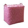 thumbnail image 1 of Egmy Dirty Clothes Basket Organizer, 100L Large Storage Bag, Tethered Handle Foldable Dirty Clothes Bucket Suitable for Home College Dorms, Closet Storage Pink One Size, 1 of 7