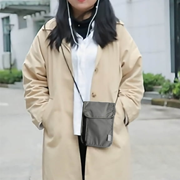 Egmy Id Bag Neck Chest Bag, Card ID Bag, Students Outdoor Travel Must Document Organizer Bag