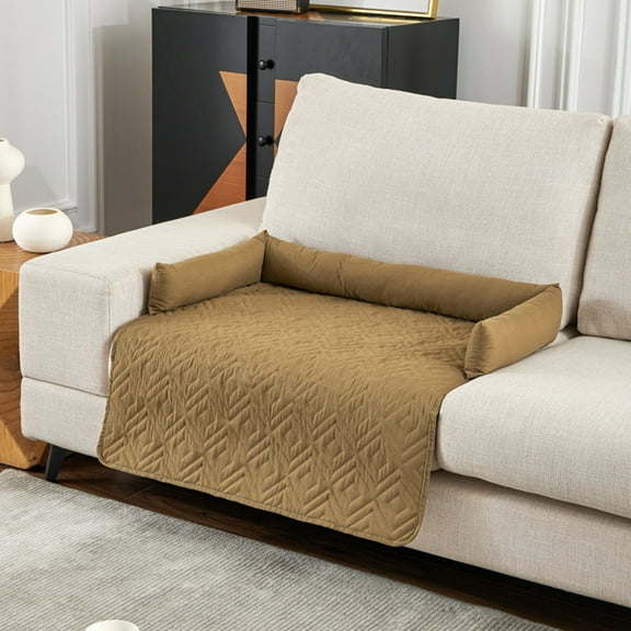 Feledorashia Egmy Pet Bed,Orthopedic Crate Foam Pet Bed,Pet Mattress,Nonskid Bottom Comfy Anxiety Pet Bed Mat Home Decor Collection