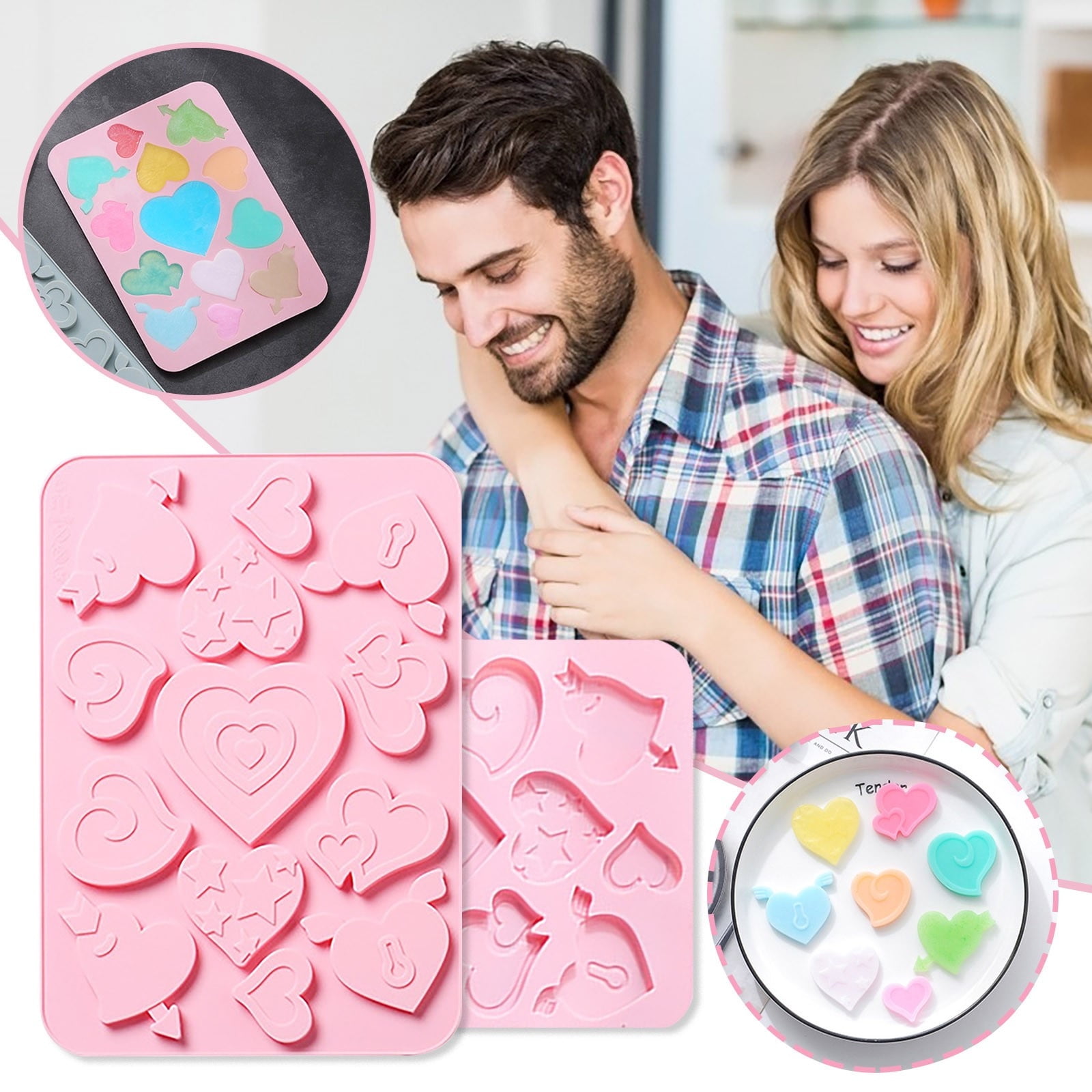 Egmy Toy Valentine's Day Electricity Window Stickers Love Window ...