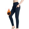 thumbnail image 1 of Egmy Women Workout Out Pocket Leggings Fitness Sports Running Yoga Athletic Pants Blue 8(L), 1 of 8