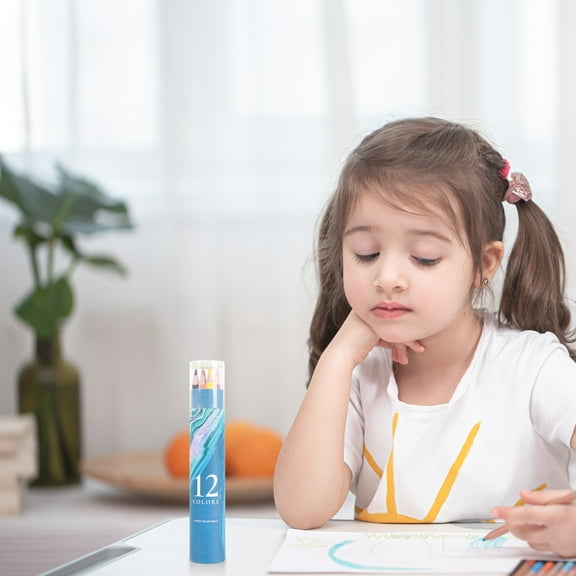 Egmy1 36 Colors Watercolor Pencils Set, Water Soluble Coloring Pencils Set Hexagonal Shape for Sketching Blending DIY Crafts