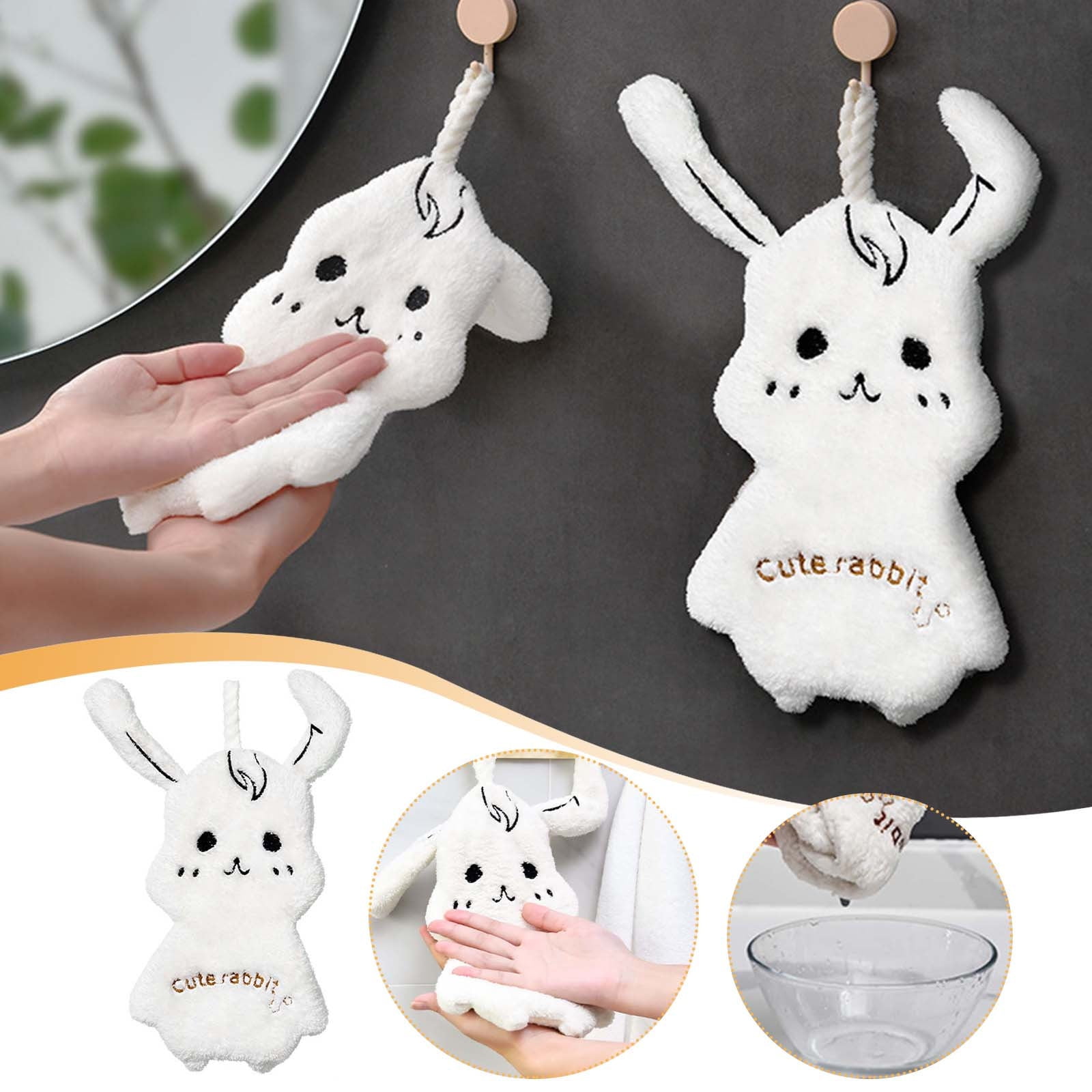 Egmy1 Hand Drying Towels Bathroom Kitchen Realistic Cats Towel Can Be ...