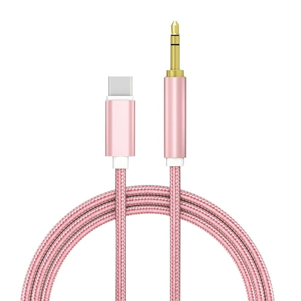 Egmy1 Usb Type C To 3.5mm Aux Audio Cable Headset Speaker Headphone Adapter Car Aux For