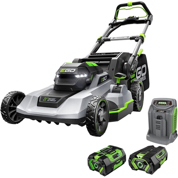 EGO Power+ 21 inch self-propelled mower with Touch Drive, charger, 4.0Ah and 6.0Ah batteries