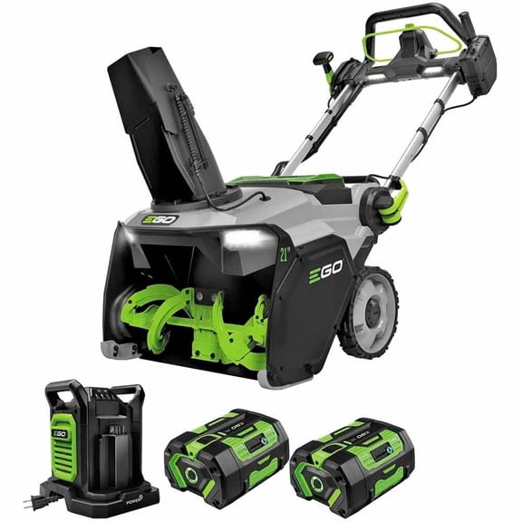 Ego 21 Inch Single-Stage Snow Blower Kit 2 X 6Ah Batteries + Dual Port Charger