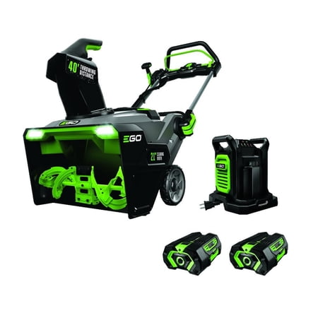 EGO 56V Single-Stage Cordless Battery Powered Push Snow Blower with Steel Auger, Dual Port Kit