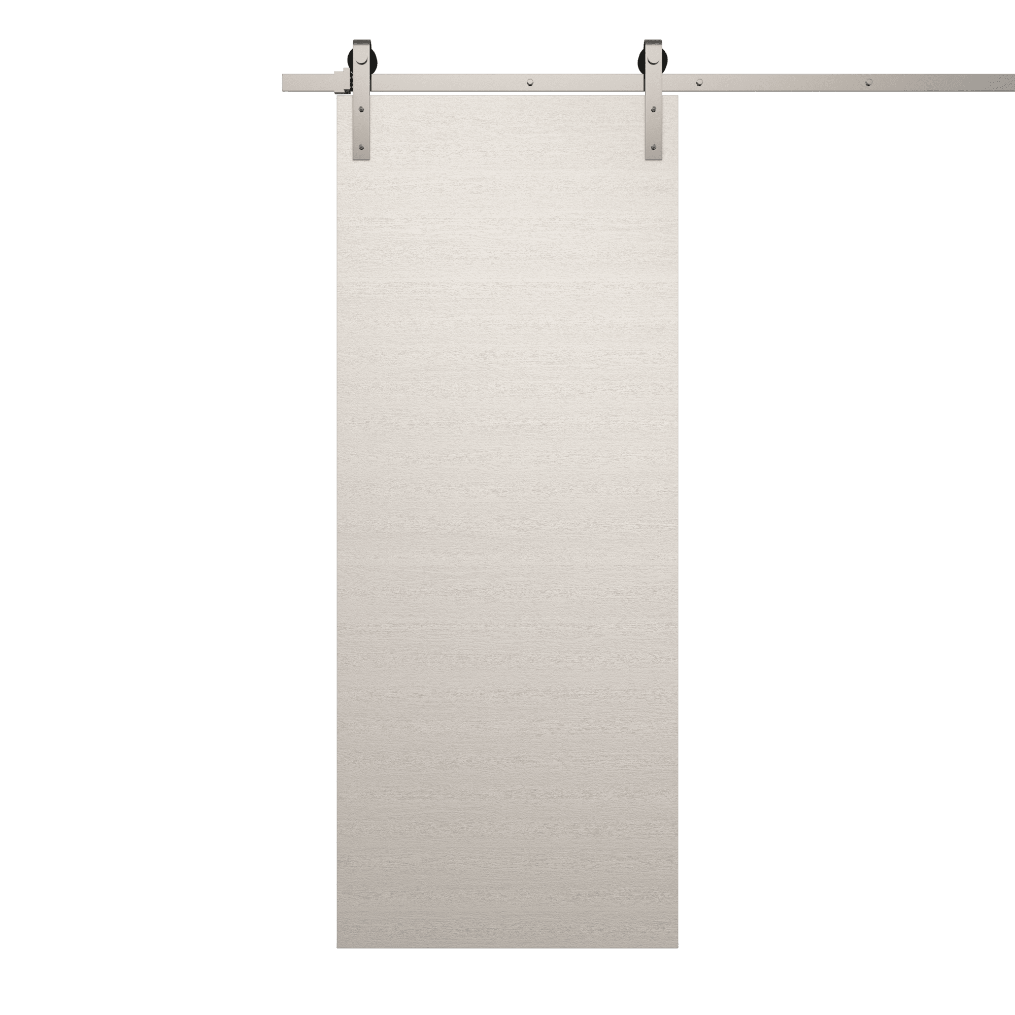 Ego 5000 Painted White Oak Sliding Barn Door with Hardware Kit, 42