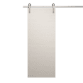 Ego 5000 Painted White Oak Sliding Barn Door with Hardware Kit, 42