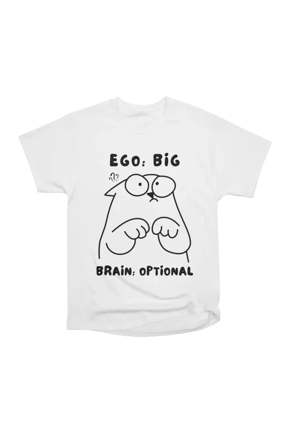 Ego Big Brain Optional T-Shirt Tee Gift For Him Merch For Her Apparel For Friend