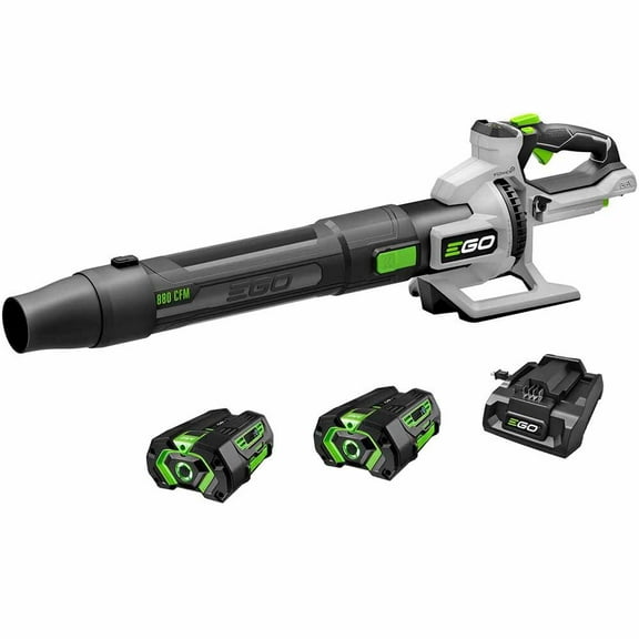 Ego Power+ 880Cfm Blower With 2 X 4.0Ah Batteries And 320W Charger