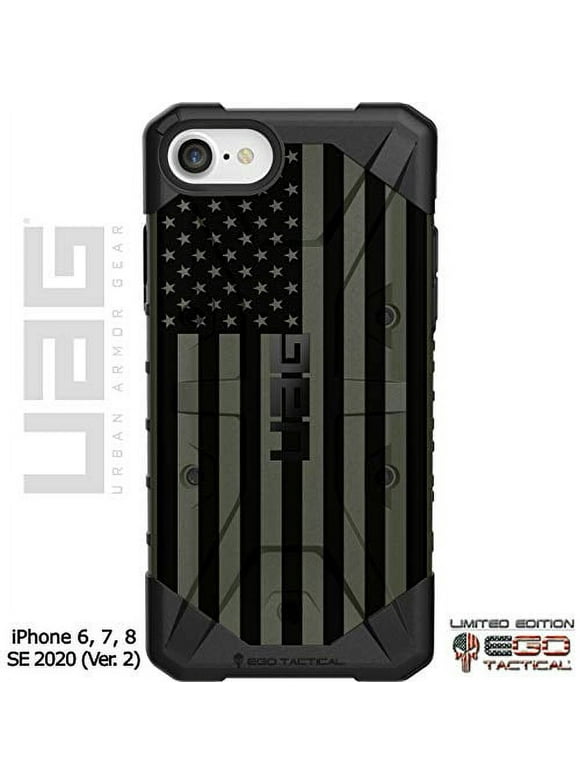 Ego Tactical UAG Urban Armor Gear Limited Edition Subdued Reversed US Flag on ODG Pathfinder Case for Apple iPhone 7, 8, SE 2 (2020 Ver. 2)