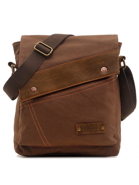 Canvas Shoulder Bags for Men Small Crossbody Bags for Women Messenger Bag Slim Sling Bag Satchel Bag Side Bag for Travel
