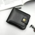 thumbnail image 1 of Egoelife Men Wallet, Vintage PU Leather Multi-Card Zipper Wallet Slots and Zipper Pocket Large Capacity Buckle Credit Card Holder Wallet with Zipper, 1 of 6