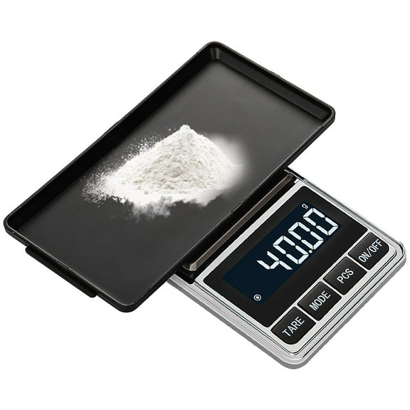 Egoelife Pocket Scale 500g/0.01g High Precision Scale Portable Digital Kitchen Scale Pocket Scale for Gold Jewelry Food Scale Mini Gram Scale with Large Backlit LCD Display Battery Included