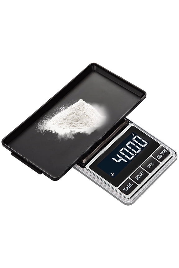 Pocket Scale 500g/0.01g High Precision Scale Portable Digital Kitchen Scale Pocket Scale for Gold Jewelry Food Scale Mini Gram Scale with Large Backlit LCD Display Battery Included