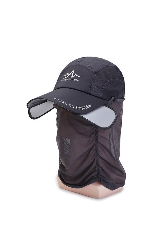 Sun Hat with Retractable Brim for Outdoor Fishing Riding Climbing, Sun-Protected, Quick-Drying, Breathable
