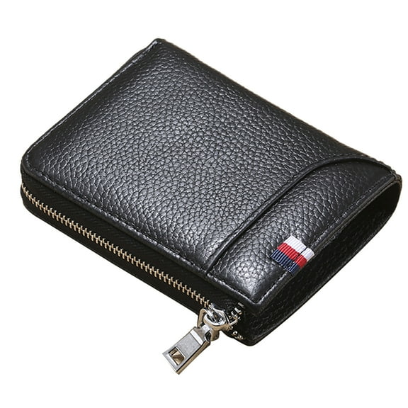 Egoelife Wallet for Men Bifold Wallet with Zipper Multi Card Holder Coin Purse With ID Window