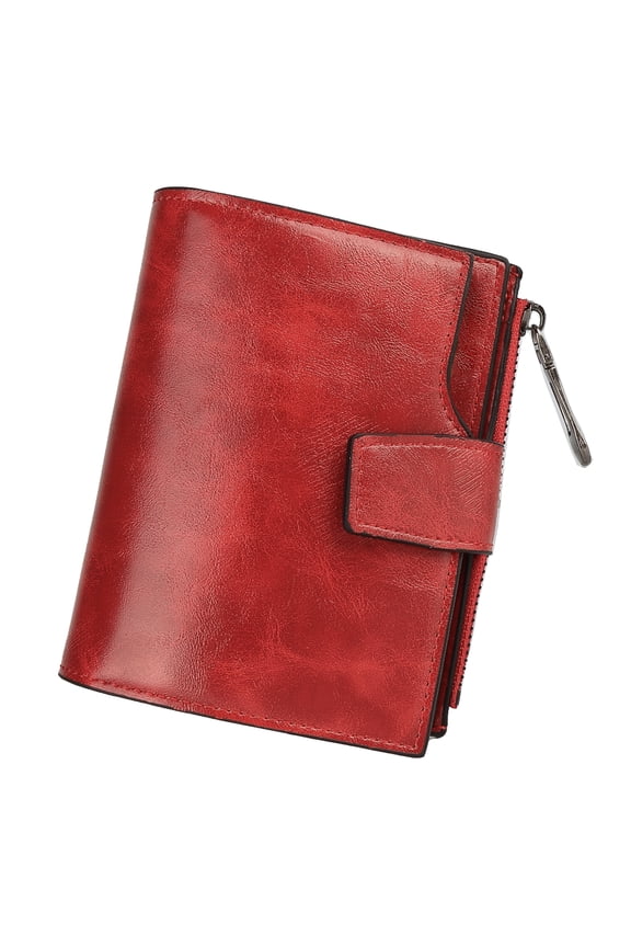 Wallet for Women Small Bifold Short Ladies Purse Zipper Coin Pocket Card Cash Holder with ID Window