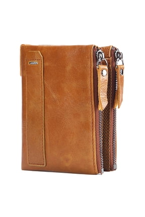 Women RFID Blocking Genuine Leather Wallet with Coin Purse Small Compact Wallet Card Holder with ID Window