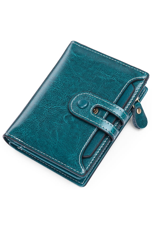 Women Small Wallet RFID Blocking Leather Credit Card Holder Case Bifold Purse
