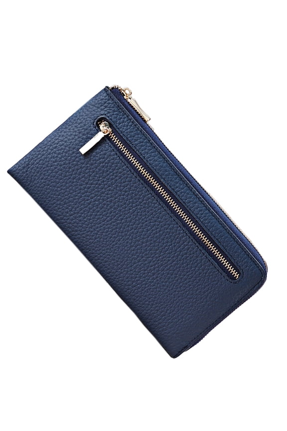 Women Wallet Genuine Leather RFID Blocking Clutch Zipper Credit Card Holder Large Capacity Billfolds Ladies Handbags Coin Pocket
