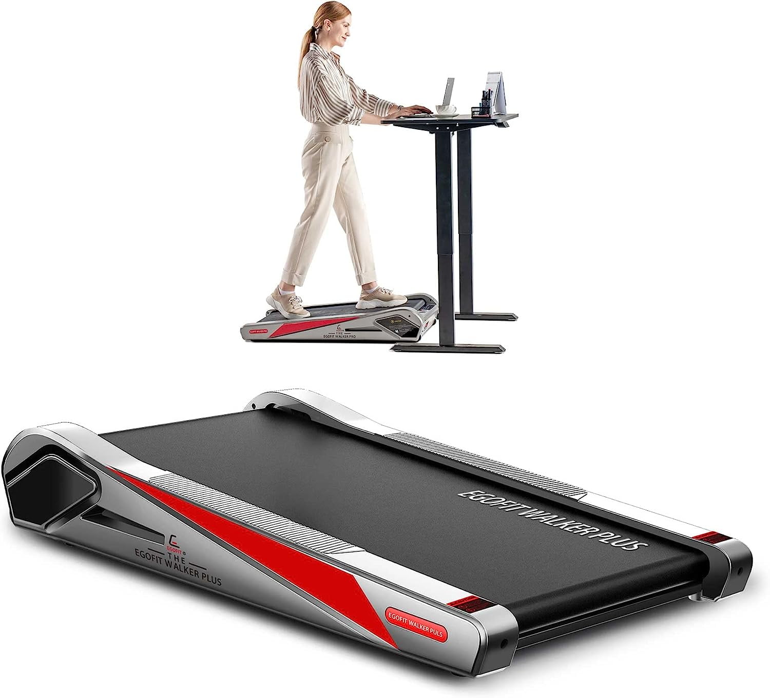 Egofit Walker Pro/Plus Smallest Under Desk Treadmill Walking Pad, Small & Compact Walking