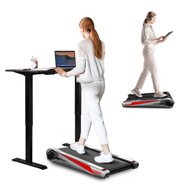 Egofit Walker Pro Smallest Under Desk Electric Walking Treadmill for Home 2.0HP 5 Incline