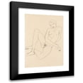 thumbnail image 1 of Egon Schiele 11x14 Black Modern Framed Museum Art Print Titled - Sitting Female Act, with Her Legs (1991), 1 of 5