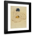 thumbnail image 1 of Egon Schiele 14x18 Black Modern Framed Museum Art Print Titled - Two Friends (1912), 1 of 5