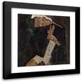 thumbnail image 1 of Egon Schiele 15x15 Black Modern Framed Museum Art Print Titled - The Lyricist (1911), 1 of 5