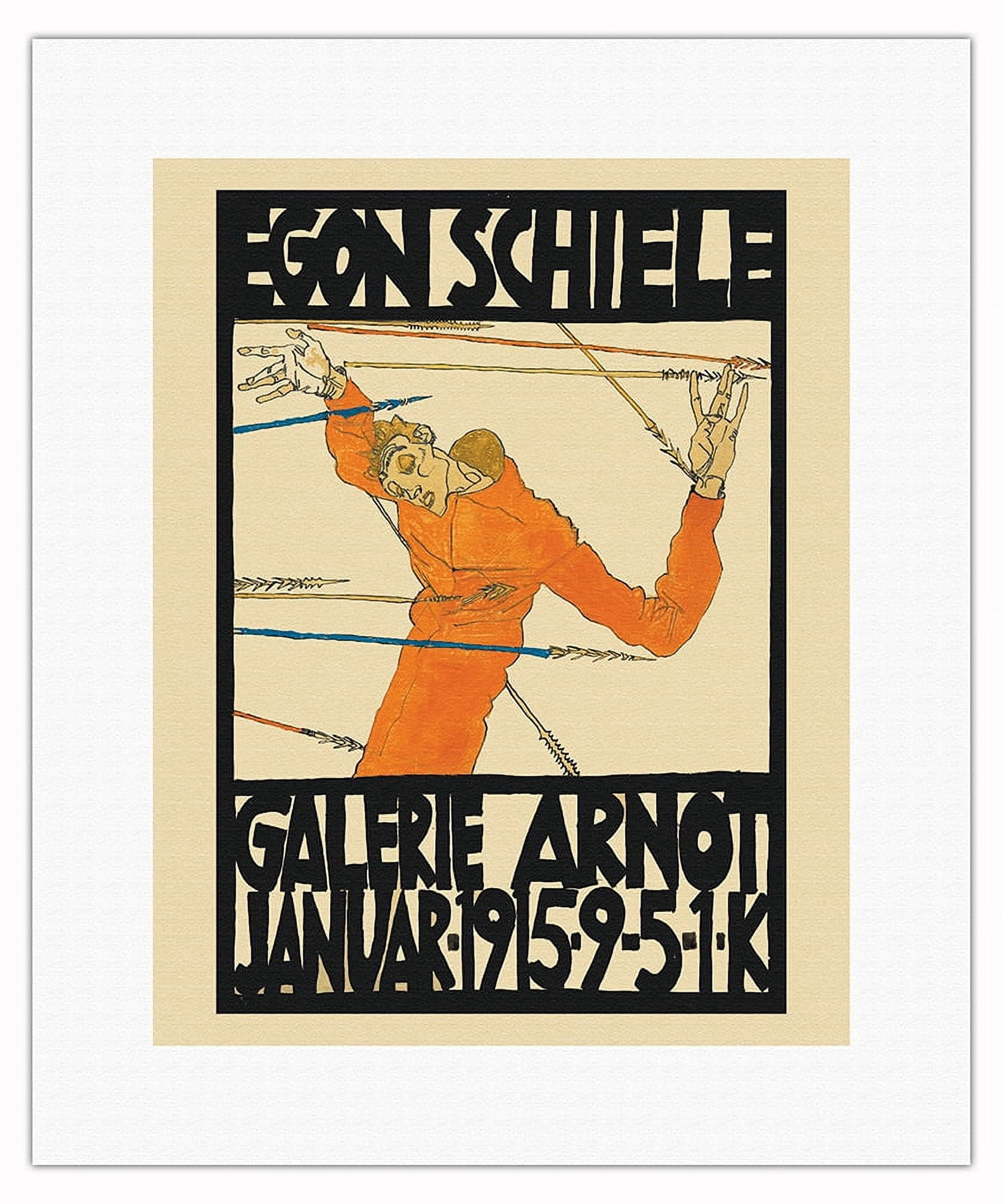 Egon Schiele vintage poster Egon Poster Schiele And Daughter 
