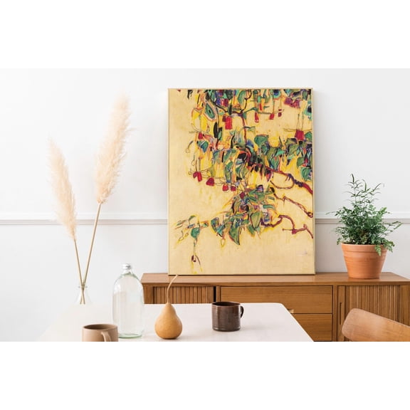 Egon Schiele - Sonnenbaum. Kitchen Wall Art, Schiele Art Poster, Nature Poster, Famous Art, On, Bedroom Decor, Wall Art, Unframed Canvas Size 8x12